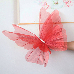 Бабочка из органзы 50 см, красный