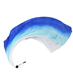 Платок-вуаль для танца с шариком 2,5м х 114 см, т.синий+синий+белый