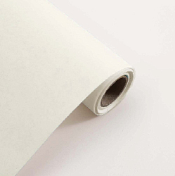 Цветная крафт бумага в рулонах 80г 59см х 8м, слоновая кость