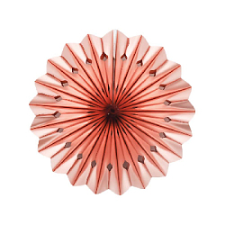 Снежинка фольгированная 30 см розовое золото