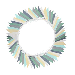 Гирлянда тканевая односторонняя № 13, (14х19) 10 м