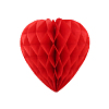 Бумажное украшение "Сердце" 30 см, красный